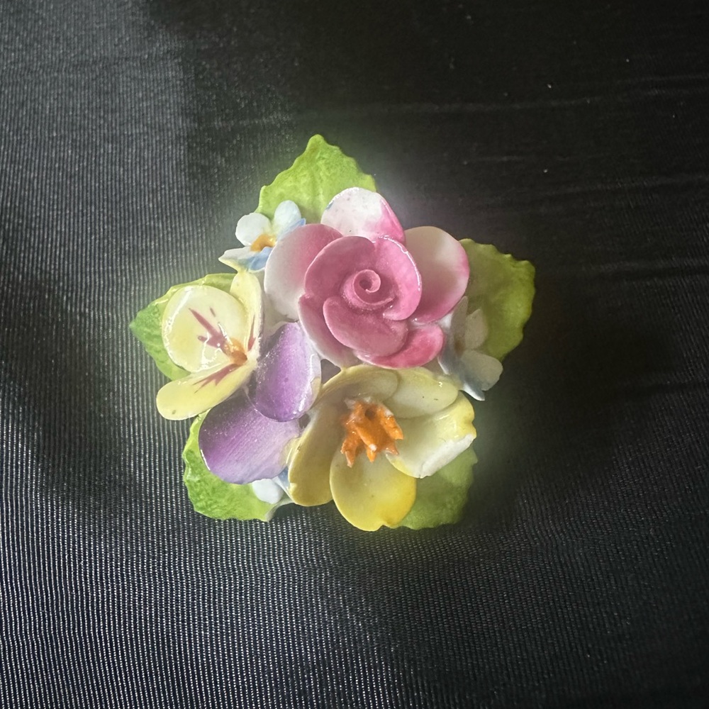 Vintage Jon Anton Bone China Brooch